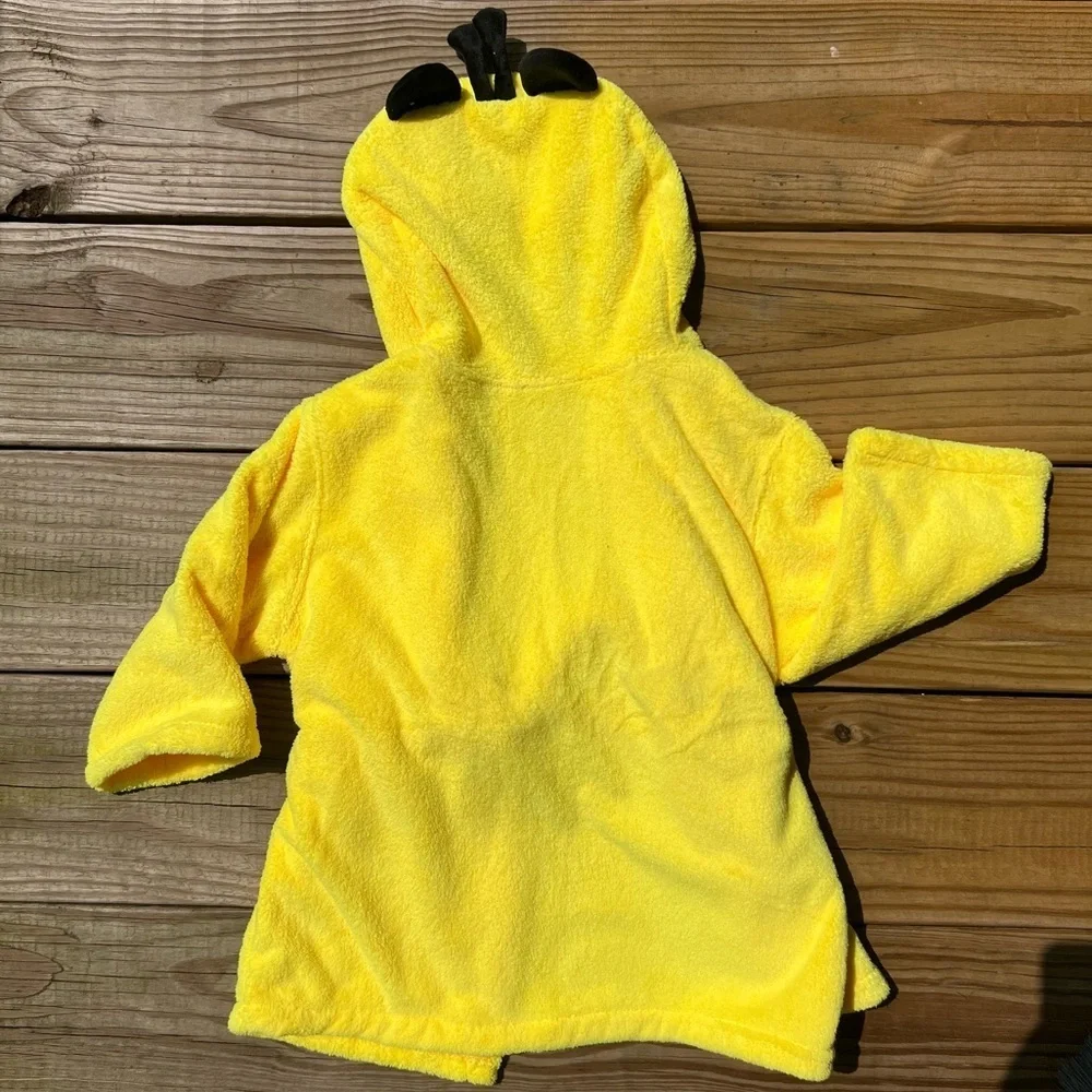 Infant Baby Yellow Bee Hooded Baby Robe 0-6M - Picture 4 of 4